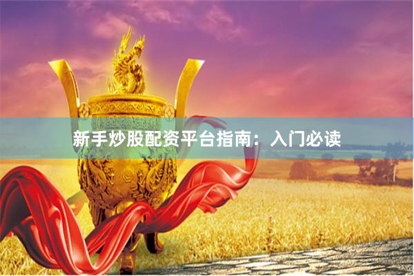 新手炒股配资平台指南：入门必读